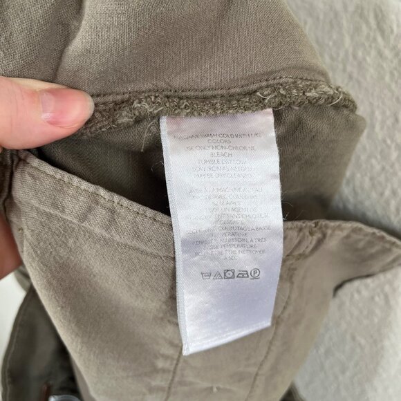 Free People Womens Bille Chino Olive Cotton Khaki Shorts Size 6 - Picture 10 of 11